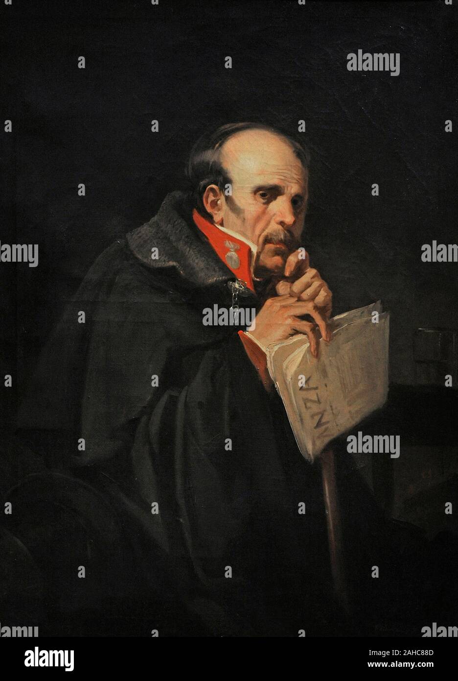 Valeriano Dominguez Becquer (1833-1870). Peintre espagnol. Le conspirateur carliste. Huile sur toile, 1856. Musée du Romantisme. Madrid. L'Espagne. Banque D'Images