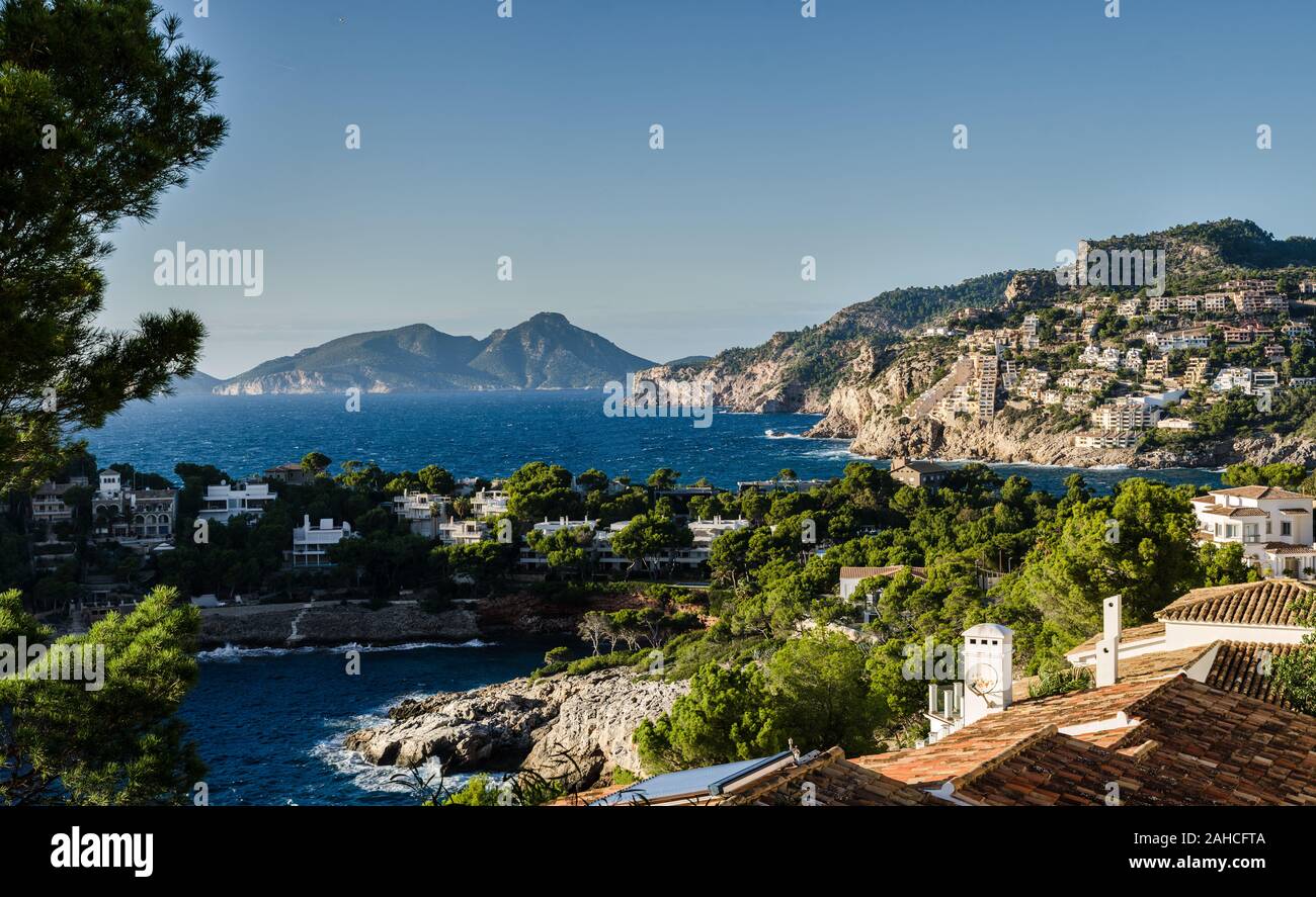 Paysage du port d'Andratx, Majorque, îles Baléares, Espagne Banque D'Images
