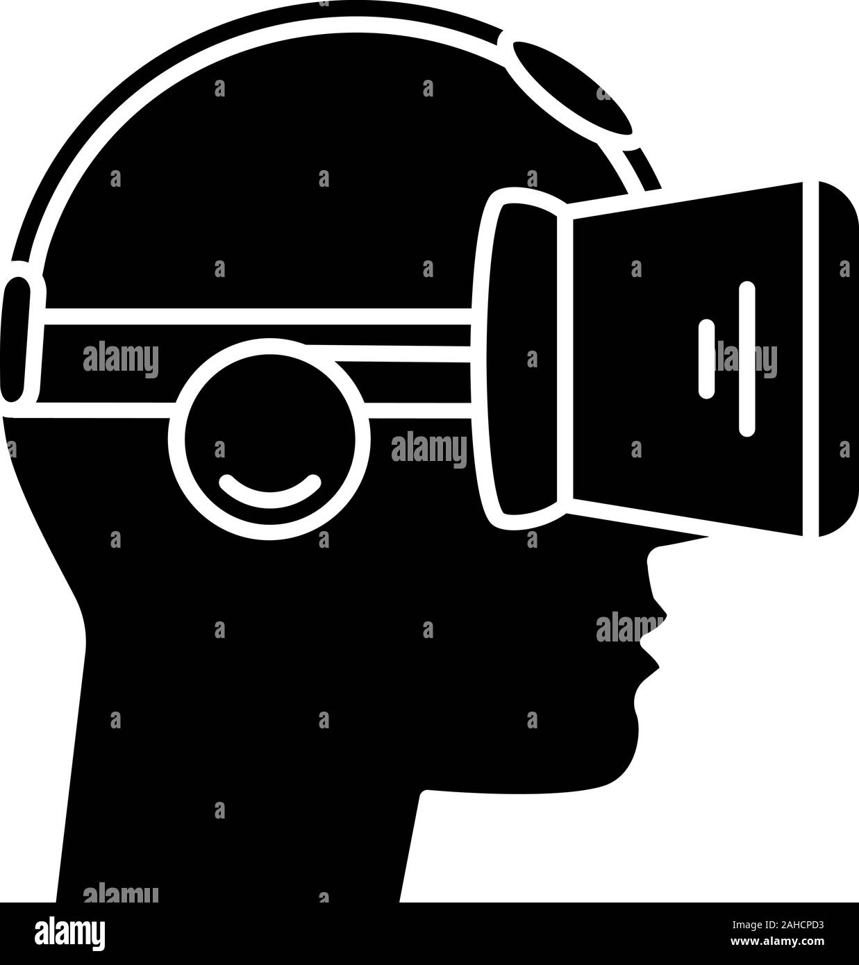 VR Player Vue de côté l'icône glyphe. Symbole de Silhouette. Joueur de réalité virtuelle. 3D VR masque, lunettes, casque avec construit dans des écouteurs. L'espace négatif. Vect Illustration de Vecteur VR Player Vue de côté l'icône glyphe. Symbole de Silhouette. Joueur de réalité virtuelle. 3D VR masque, lunettes, casque avec construit dans des écouteurs. L'espace négatif. Vect Illustration de Vecteur