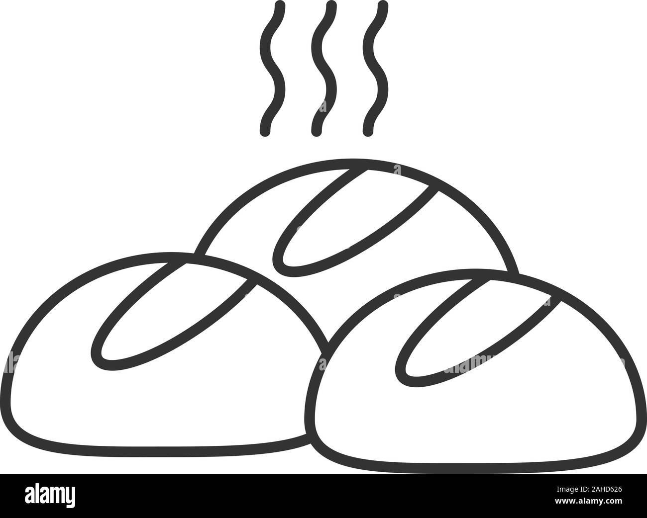 Petits pains icône linéaire. Fine ligne illustration. Petits pains ...