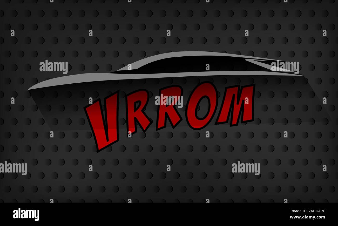 Arrière-plan de l'automobile, concept car silhouette vecteur illustration modèle. Noir design moderne Illustration de Vecteur