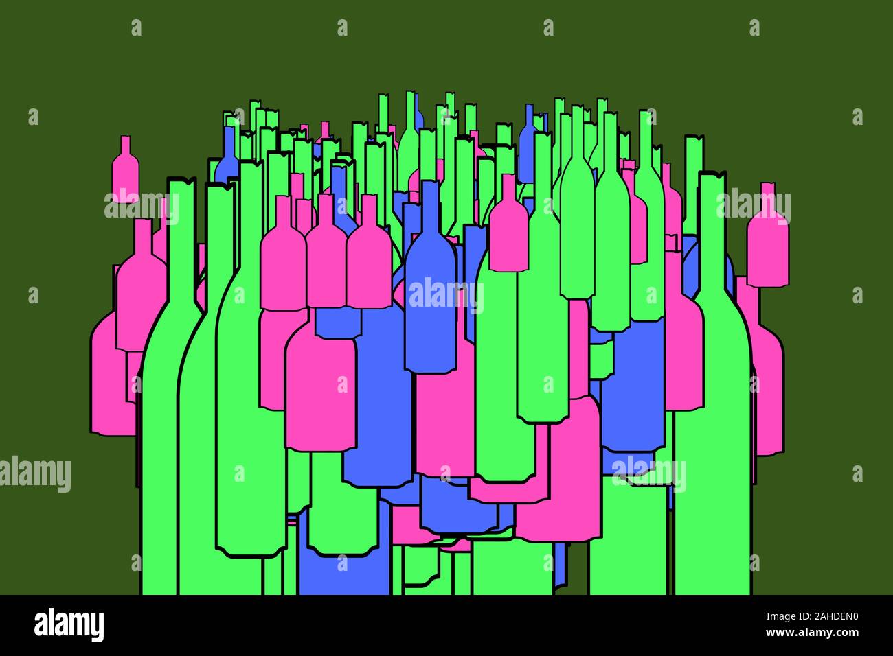 Abstract background,illustrations de bouteille à la main. Les images vectorielles. Illustration de Vecteur