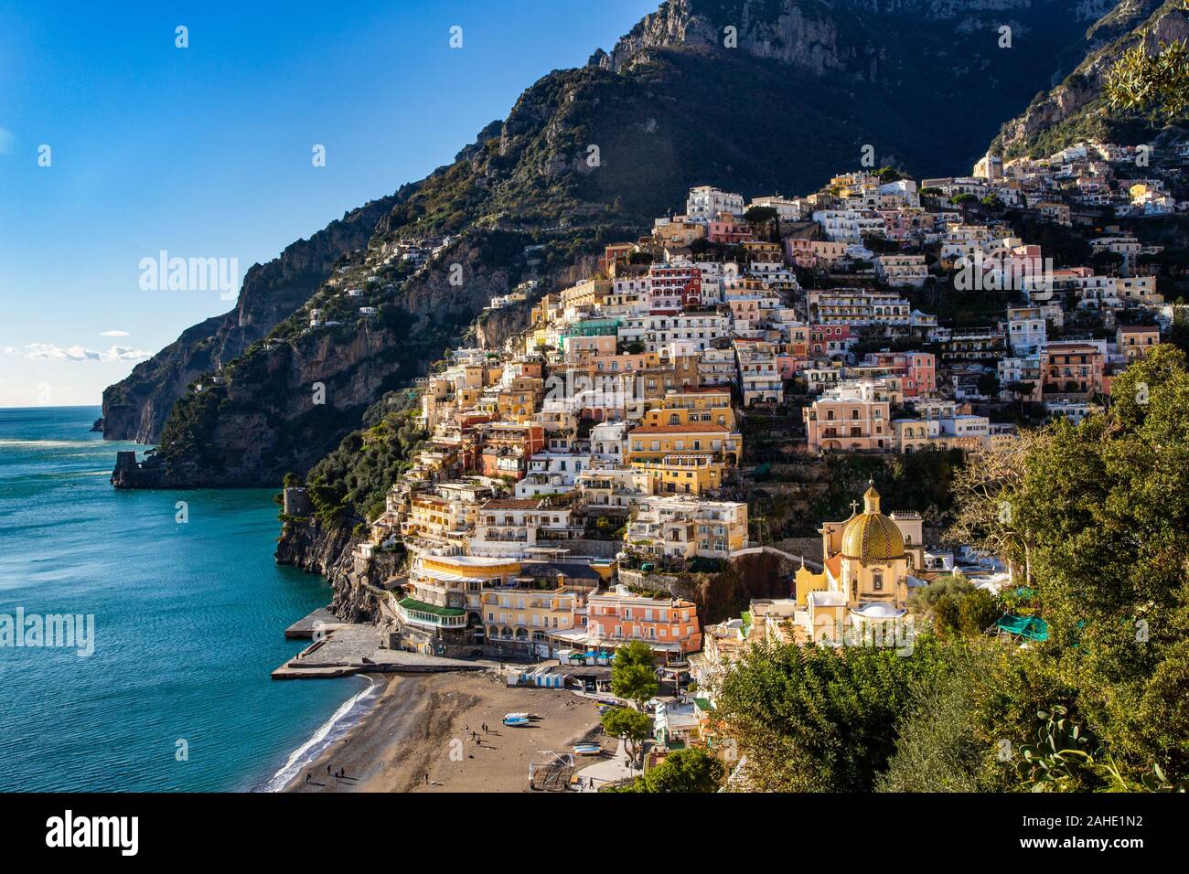 Positano, Campanie, Italie Banque D'Images