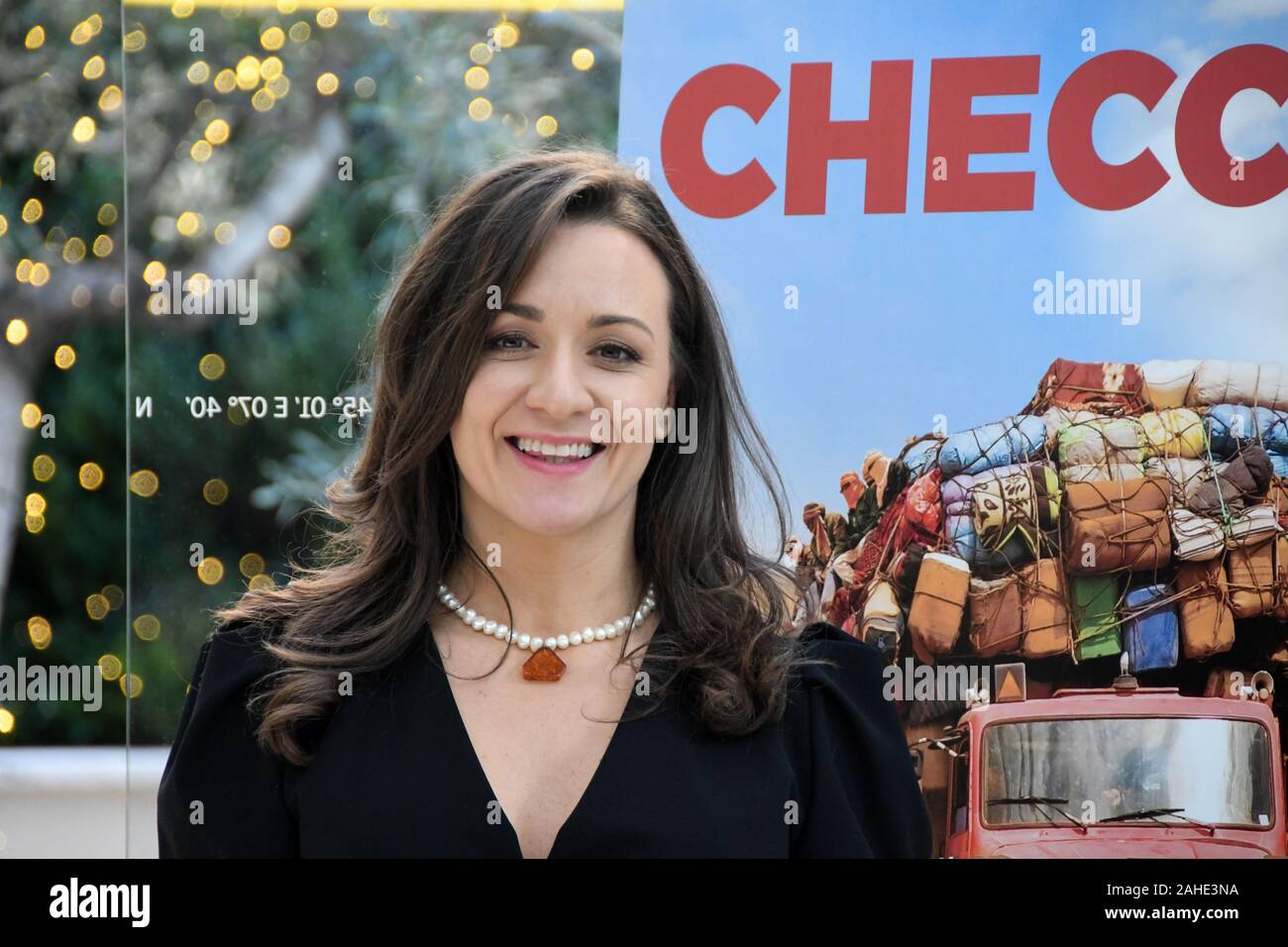 Le Méridien Roma Rome Visconti 27 dic 2019 - Présentation du film TOLO TOLO Arianna Scommegna Crédit : Giuseppe Andidero Banque D'Images