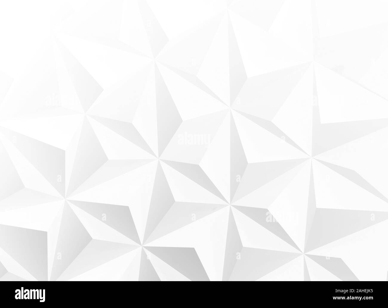 Abstract pattern numérique blanc, texture de fond, dotée d'une mosaïque triangulaire poly soulagement. Le rendu 3d illustration Banque D'Images