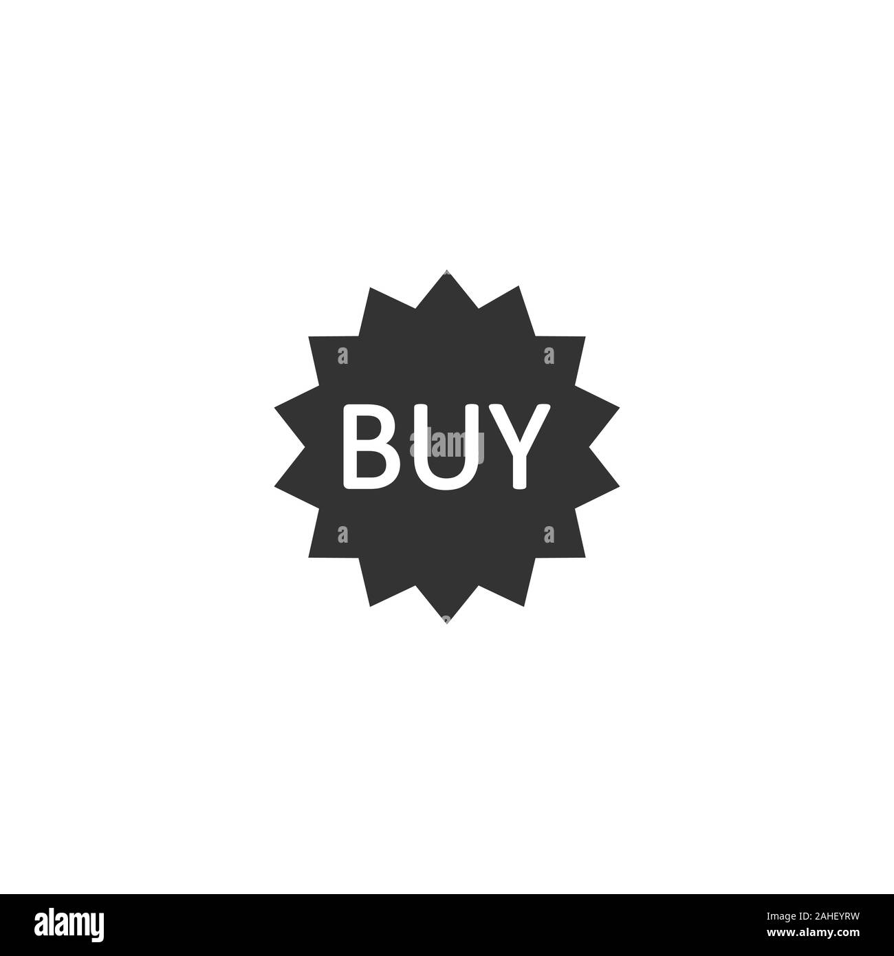 Magasinage en ligne d'étoile située dans le style. Bouton Acheter vector illustration sur fond blanc isolé. E-commerce business concept. Illustration de Vecteur