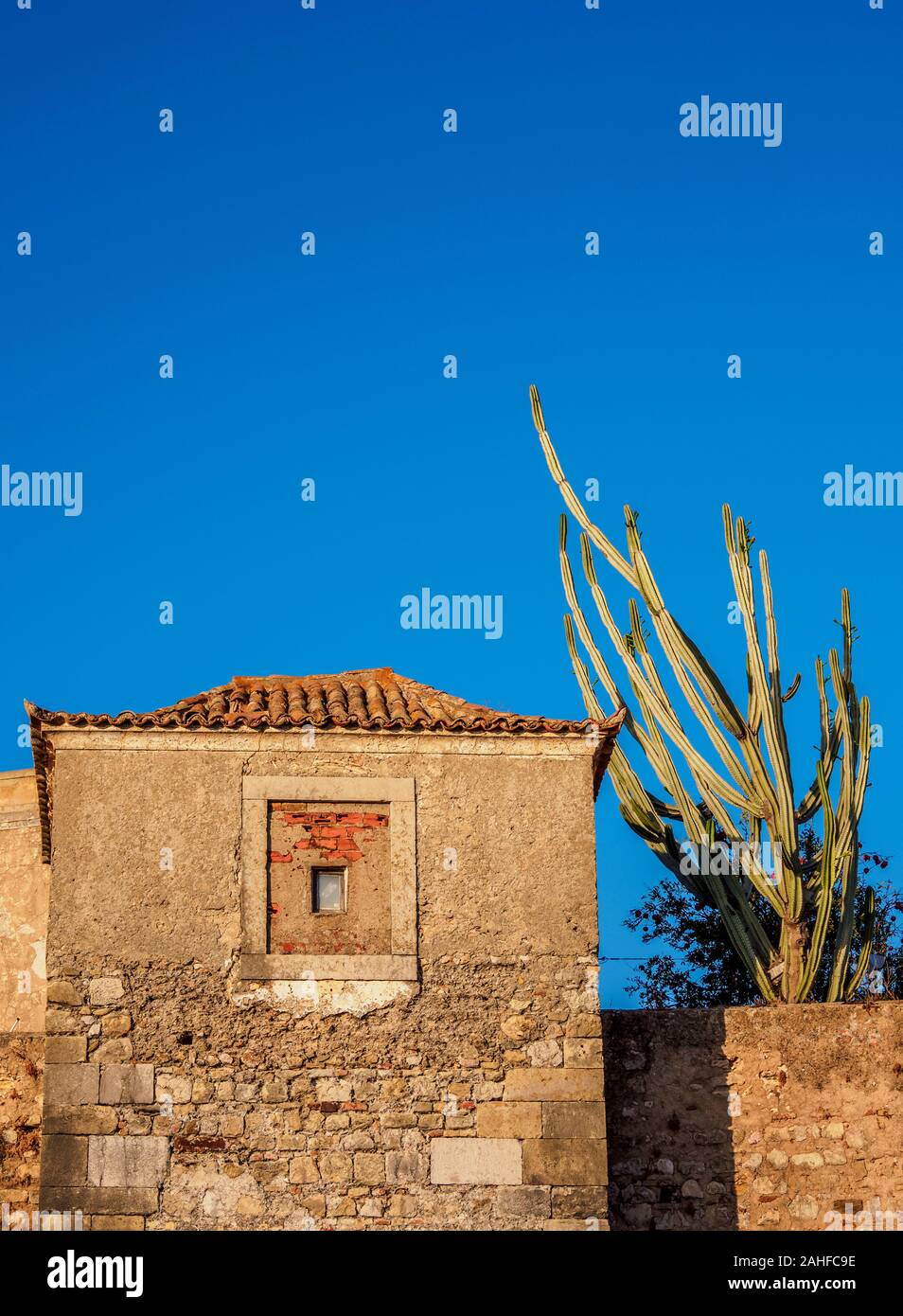 Murs de la vieille ville, Faro, Algarve, Portugal Banque D'Images