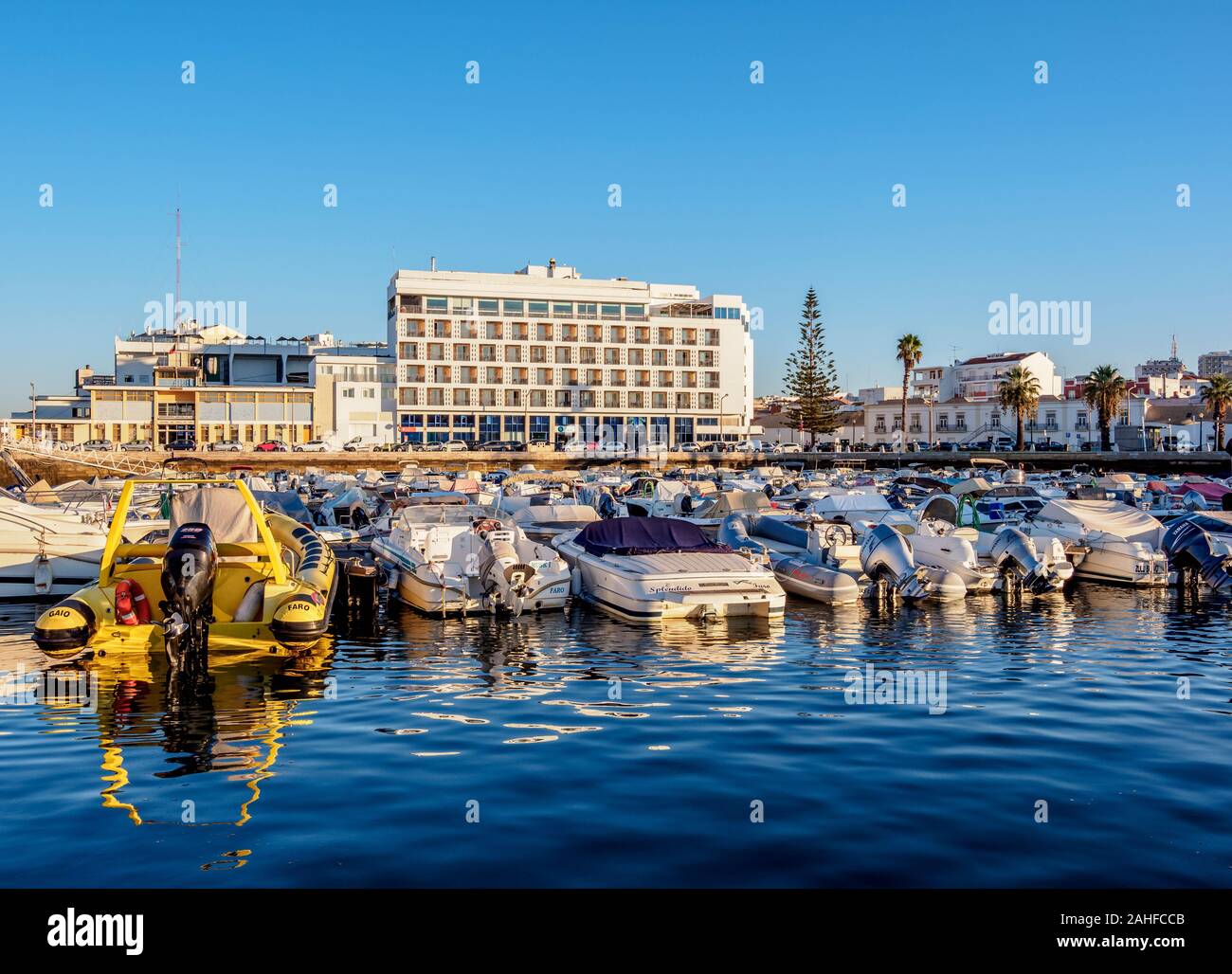 Port de plaisance de Faro, Algarve, Portugal Banque D'Images