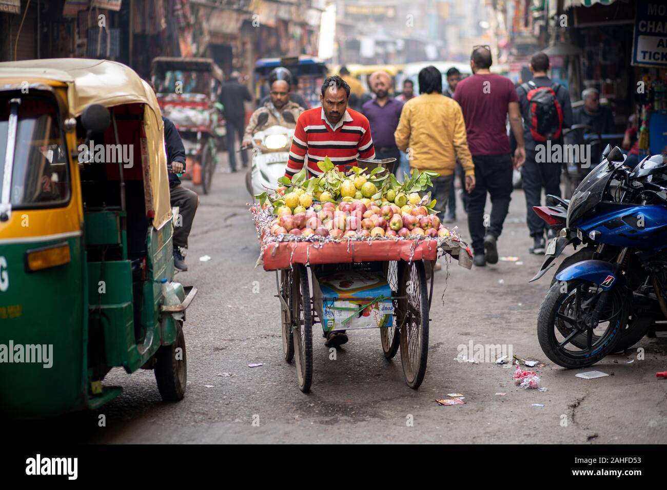 Paharganj de Delhi, Inde Banque D'Images