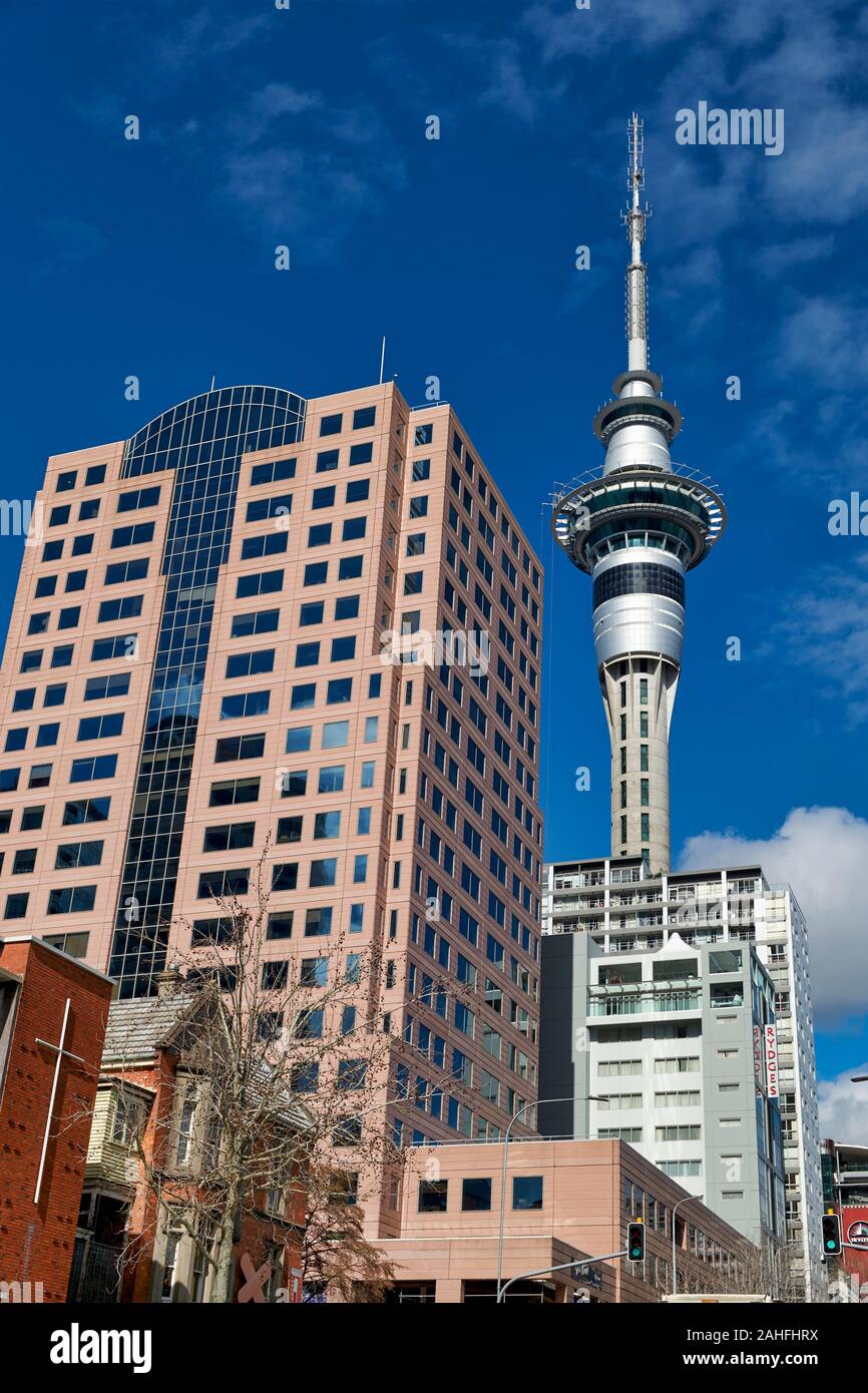 Auckland Nouvelle Zélande. La Sky Tower Banque D'Images