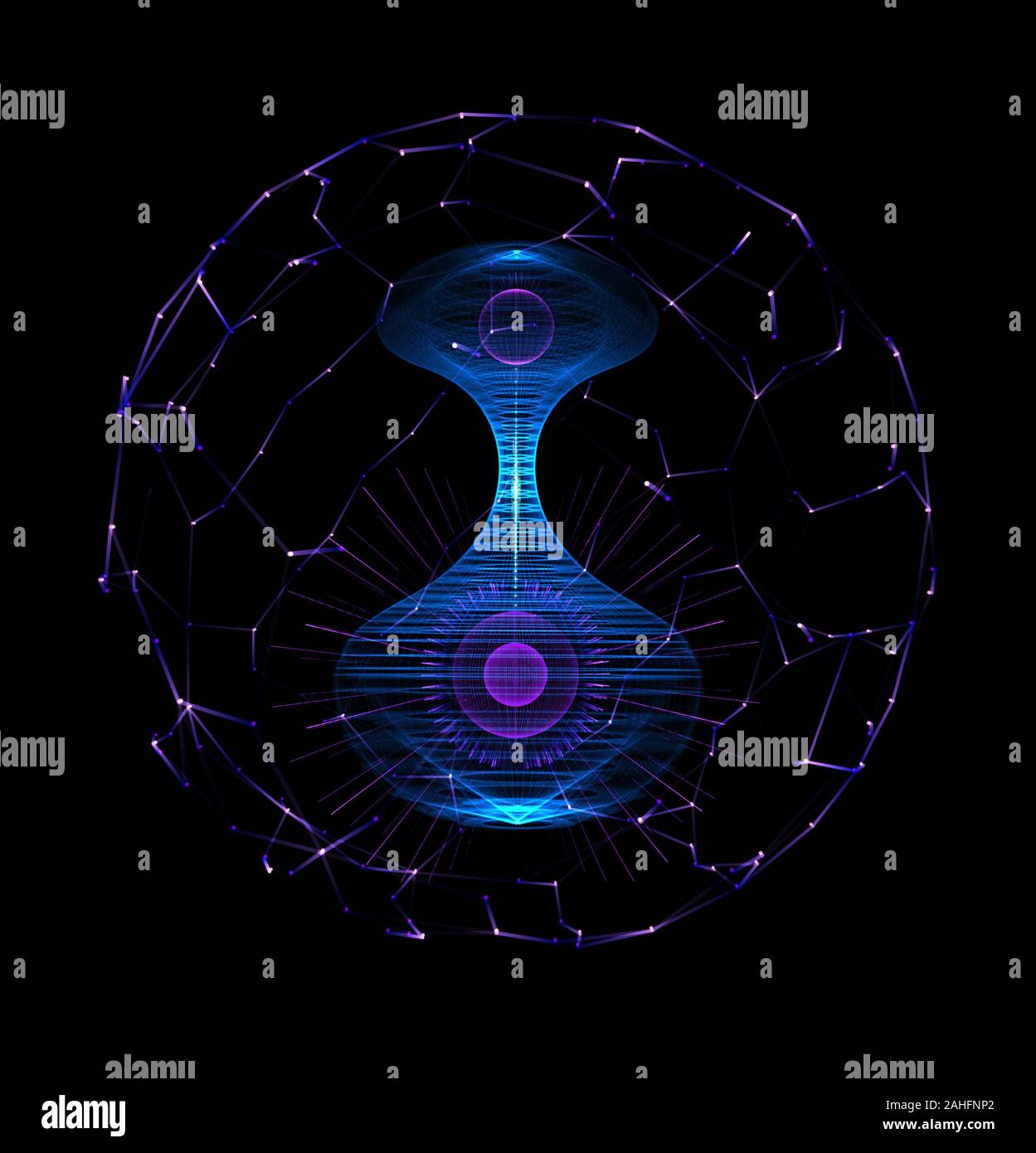 Concept pour la recherche biochimique, la science médicale et l'édition de gènes Banque D'Images
