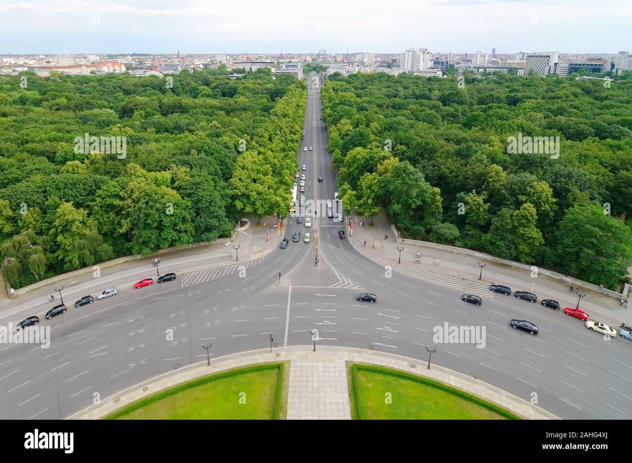 Les plus populaires de Berlin est inner-city park. Le parc est de 210 hectares et est parmi les plus grands jardins urbains de l'Allemagne. Banque D'Images