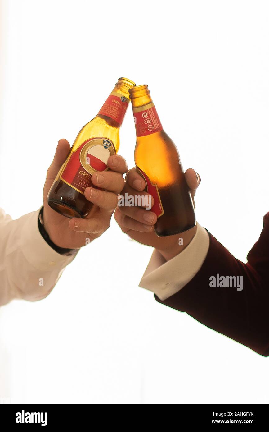 Cheers beer Banque D'Images
