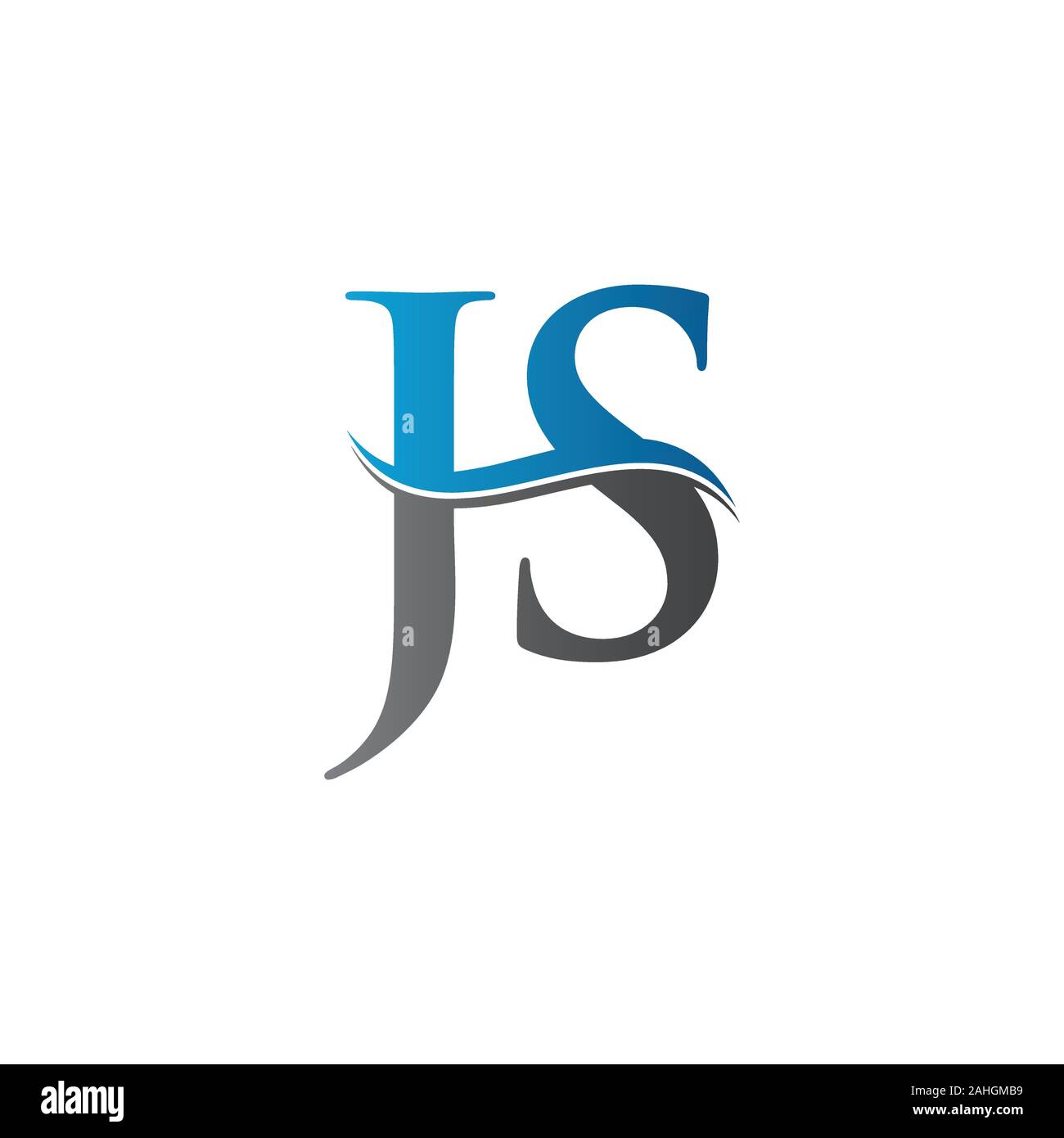 JS lettre Type Logo Design vector modèle. Résumé Lettre JS Logo Design ...