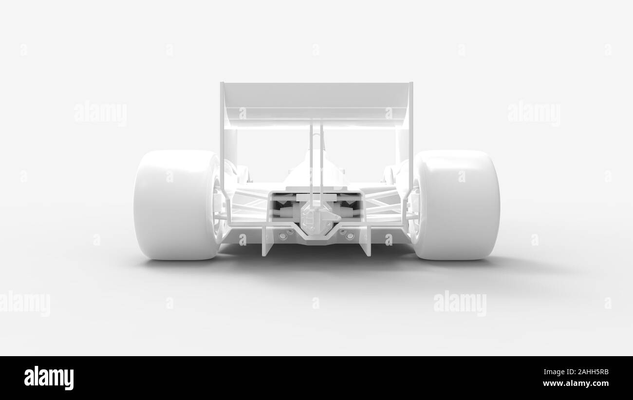 Le rendu 3D d'une voiture de course vintage isolé dans l'arrière-plan studio Banque D'Images