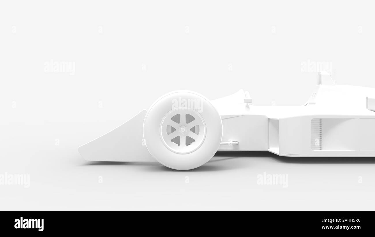 Le rendu 3D d'une voiture de course vintage isolé dans l'arrière-plan studio Banque D'Images