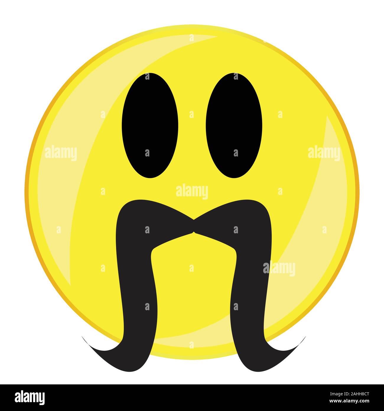 Moustache tombante Banque d