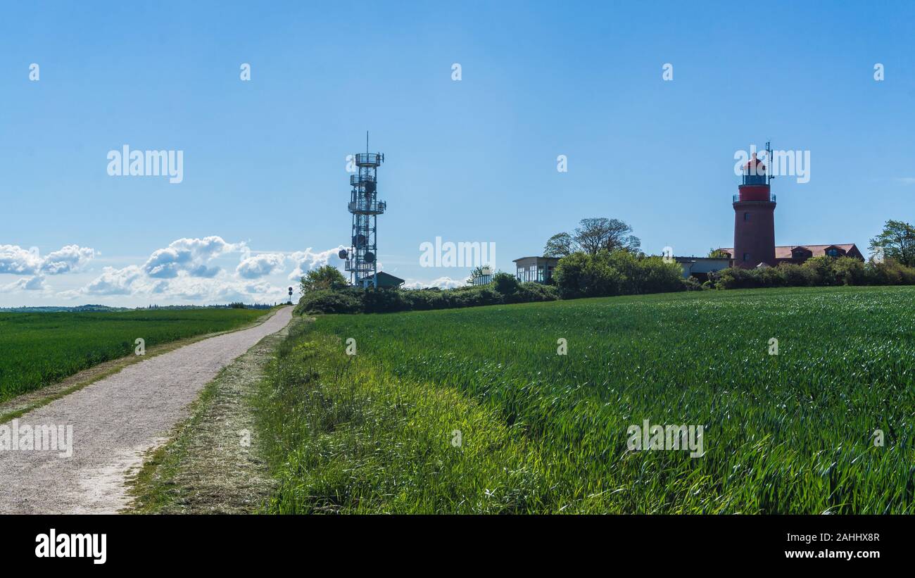 Bütgenbacher Hof, Allemagne en phare avec antenne - Leuchtturm Buk Banque D'Images