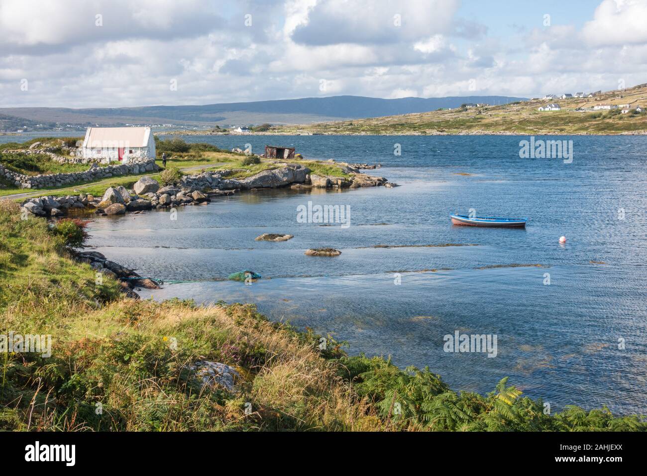 Paysage de la baie de campagne irlandaise à Connemara Banque D'Images