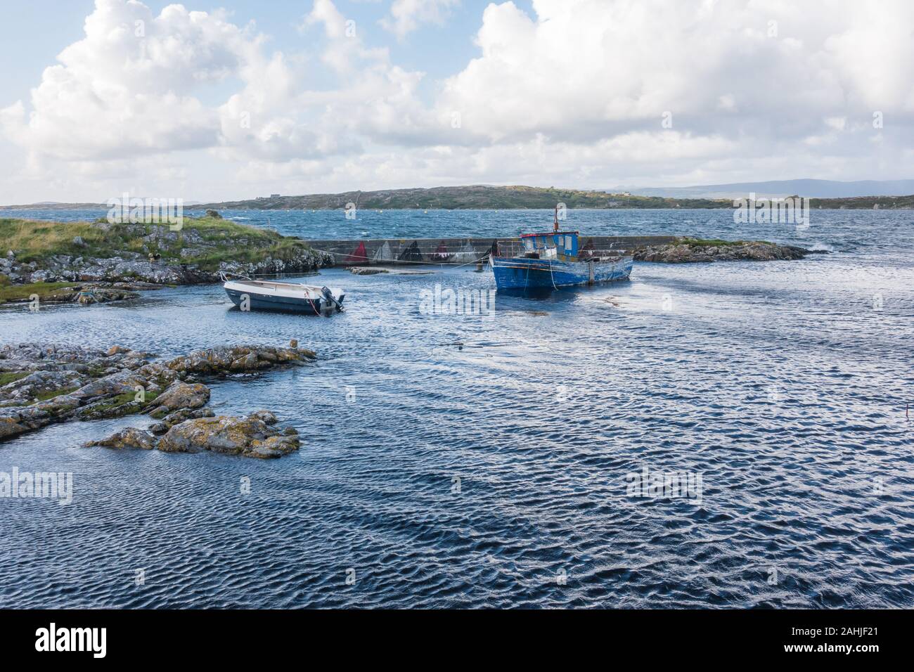 Paysage de la baie de campagne irlandaise à Connemara Banque D'Images