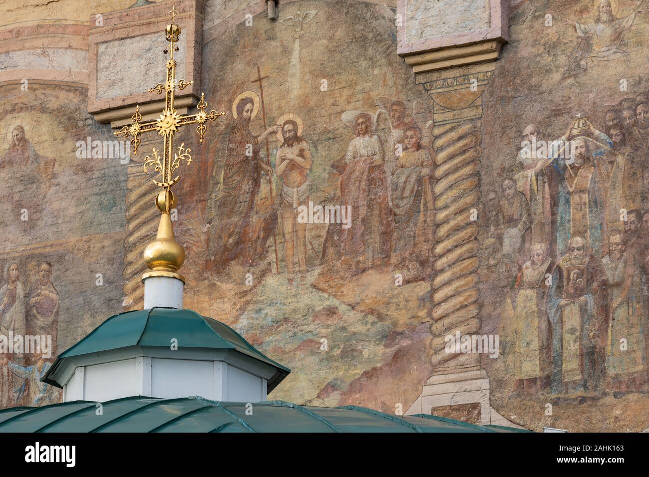 Irkoutsk, RUSSIE - 08 septembre 2019 : l'église de Chist Spasskaya du Sauveur dans le centre de ville d'Irkoutsk est l'un des plus anciens bâtiment en pierres d'Irkut Banque D'Images