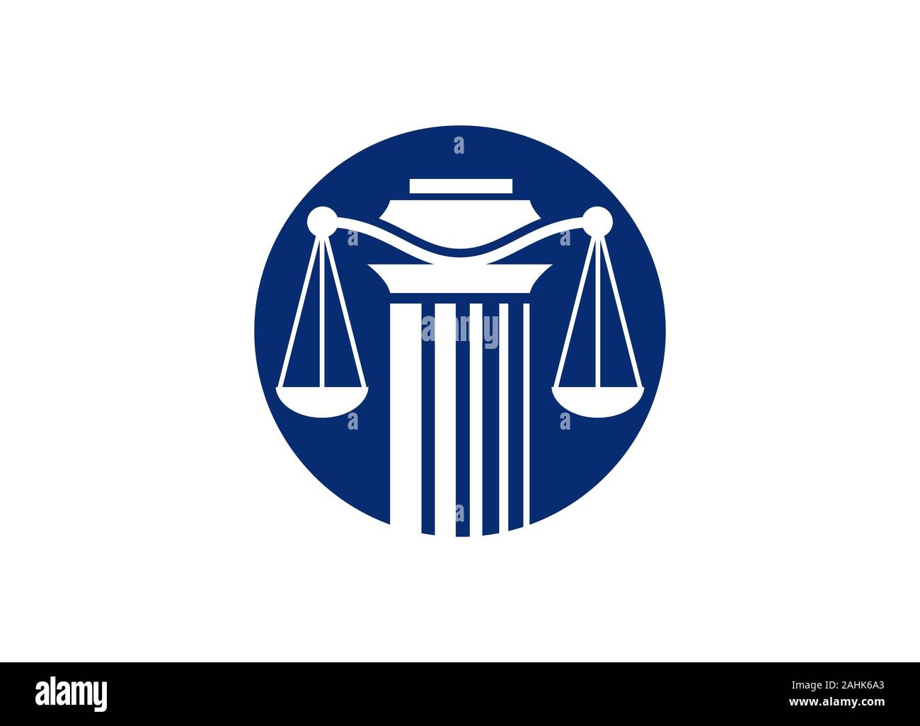 Pilier Logo design pour un cabinet d'avocats, droit justice modèle de conception de logo. Procureur avocat cabinet juridique modèle de vecteur de conception de logo Illustration de Vecteur