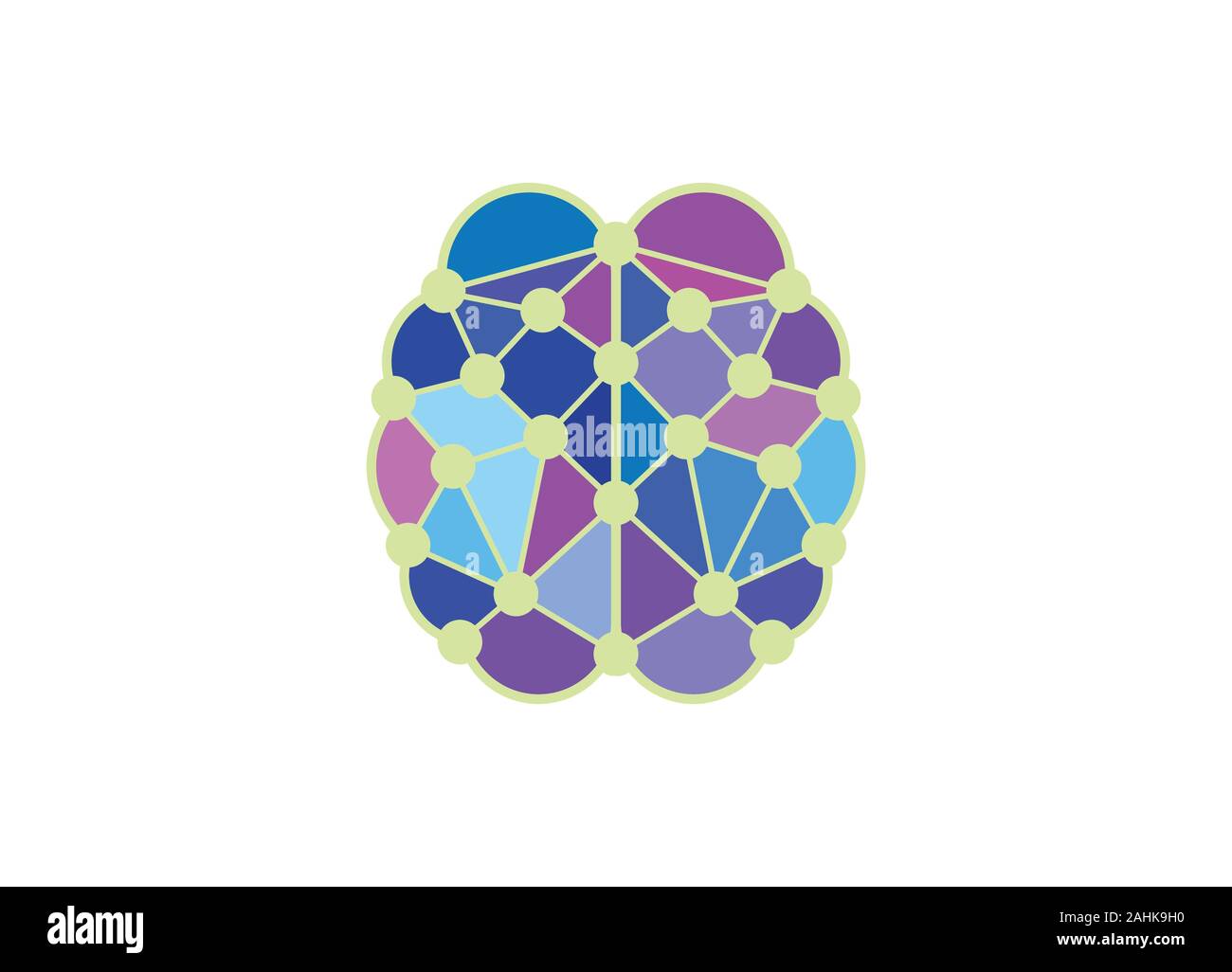 Connexion du cerveau. conception de logo logo cerveau numérique modèle, logo du cerveau. L'icône du cerveau. L'icône de remue-méninges.idées de Logo. Concept idée pense Illustration de Vecteur