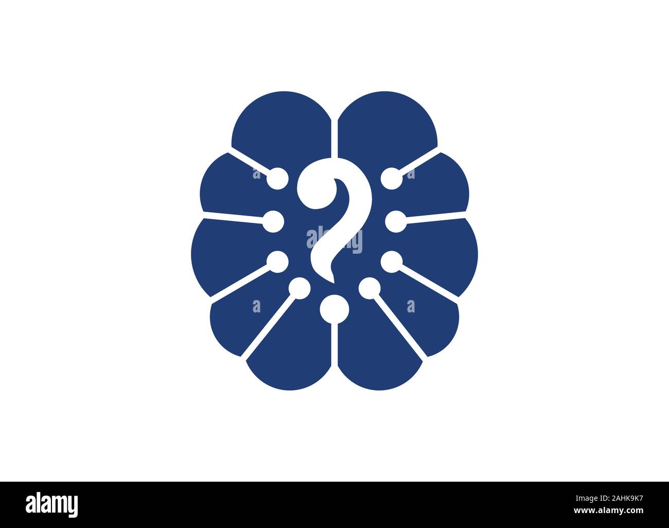 Connexion du cerveau. conception de logo logo cerveau numérique modèle, logo du cerveau. L'icône du cerveau. L'icône de remue-méninges.idées de Logo. Concept idée pense Illustration de Vecteur