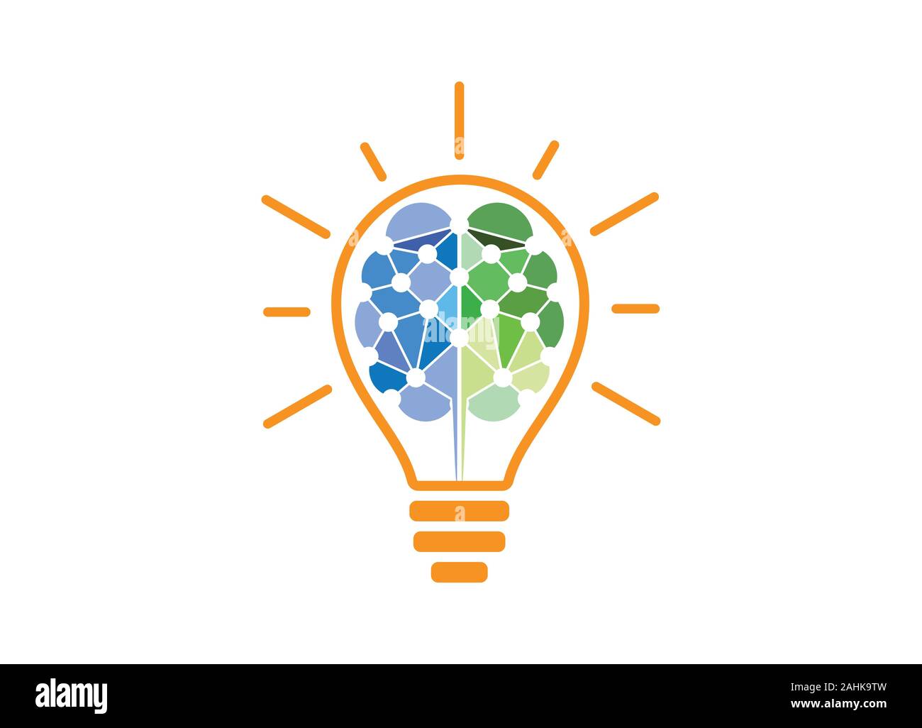 Connexion du cerveau. conception de logo logo cerveau numérique modèle, logo du cerveau. L'icône du cerveau. L'icône de remue-méninges.idées de Logo. Concept idée pense Illustration de Vecteur