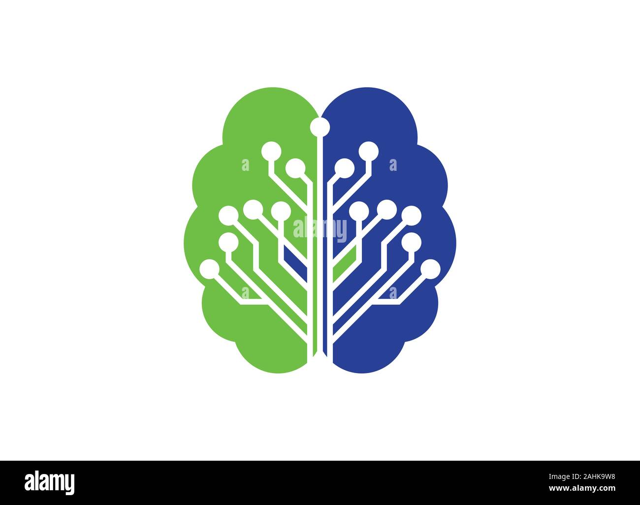 Connexion du cerveau. conception de logo logo cerveau numérique modèle, logo du cerveau. L'icône du cerveau. L'icône de remue-méninges.idées de Logo. Concept idée pense Illustration de Vecteur