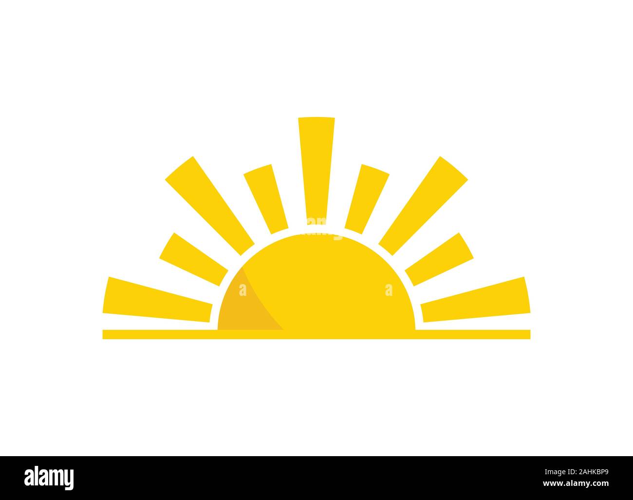 Soleil Orange logo pour votre entreprise, Sunburst icône, abstract design créatif logo Sun, été Logo Sun Illustration de Vecteur