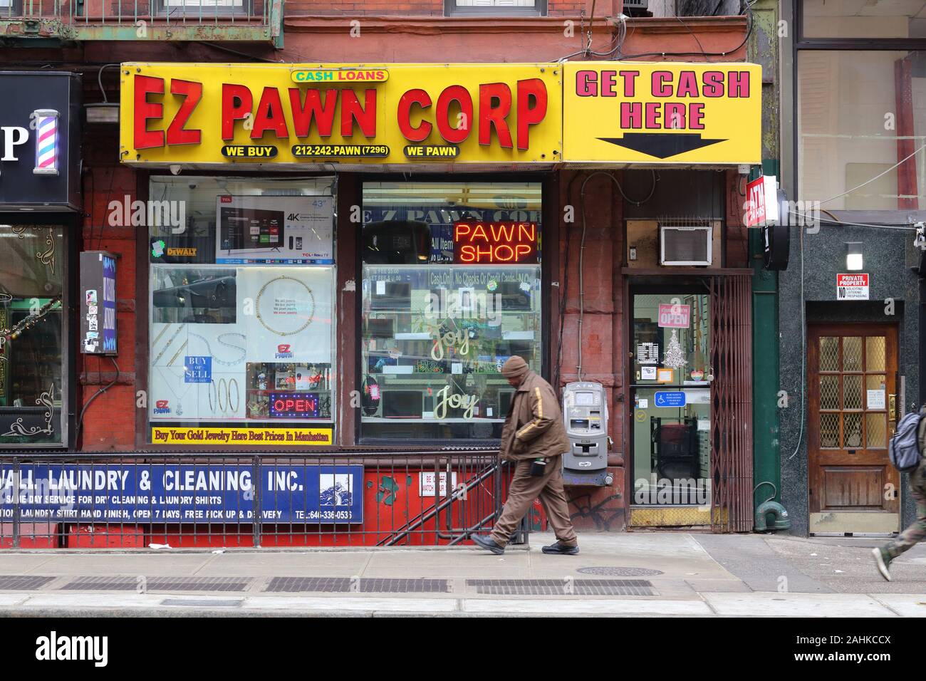 Pion EZ Corp, 200 West 14th Street, New York, NY. devanture extérieure d'un magasin de jouet dans quartier de Chelsea de Manhattan. Banque D'Images
