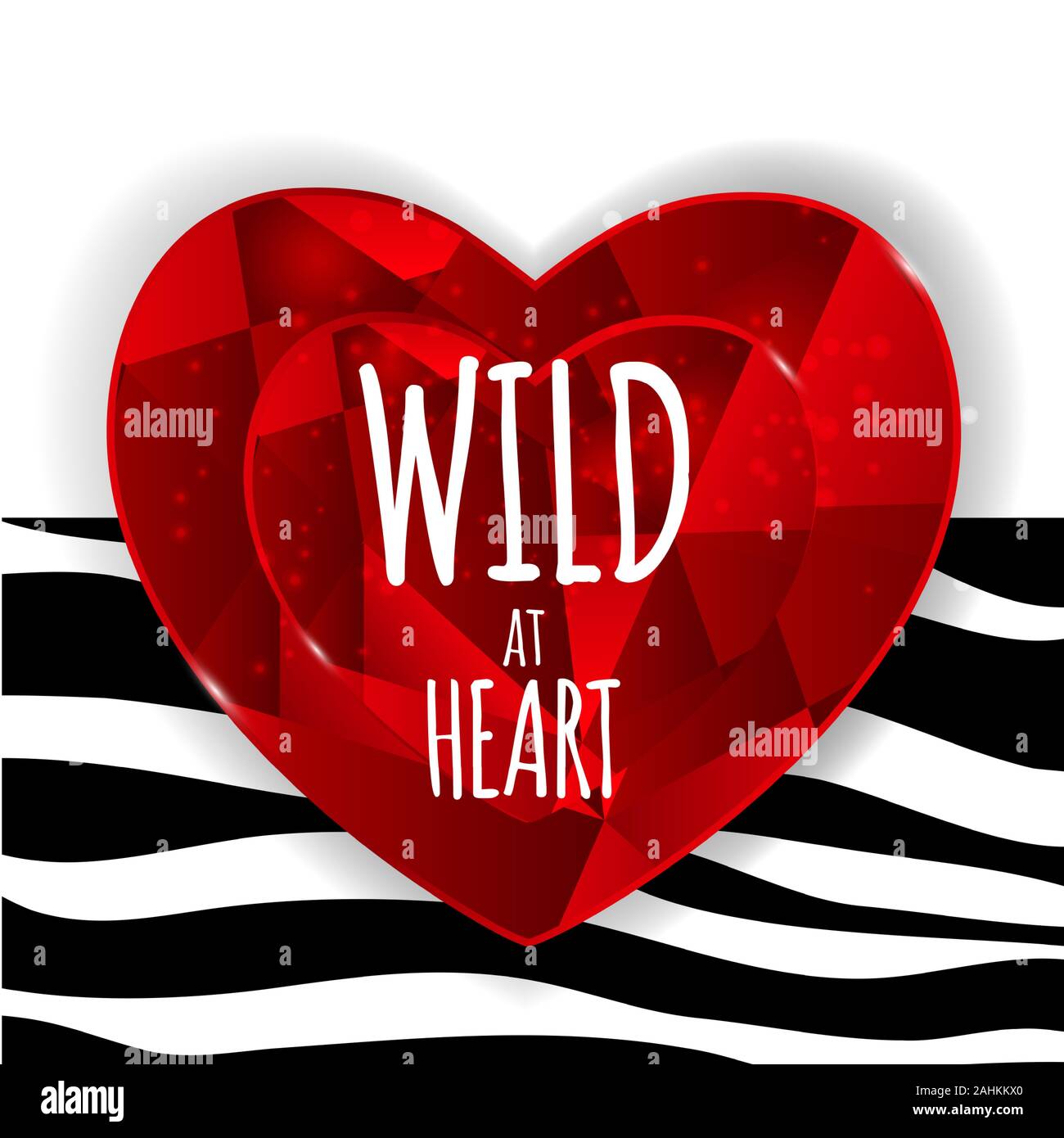 Wild at Heart fond avec motif Peau de Zèbre. Vector Illustratio Illustration de Vecteur