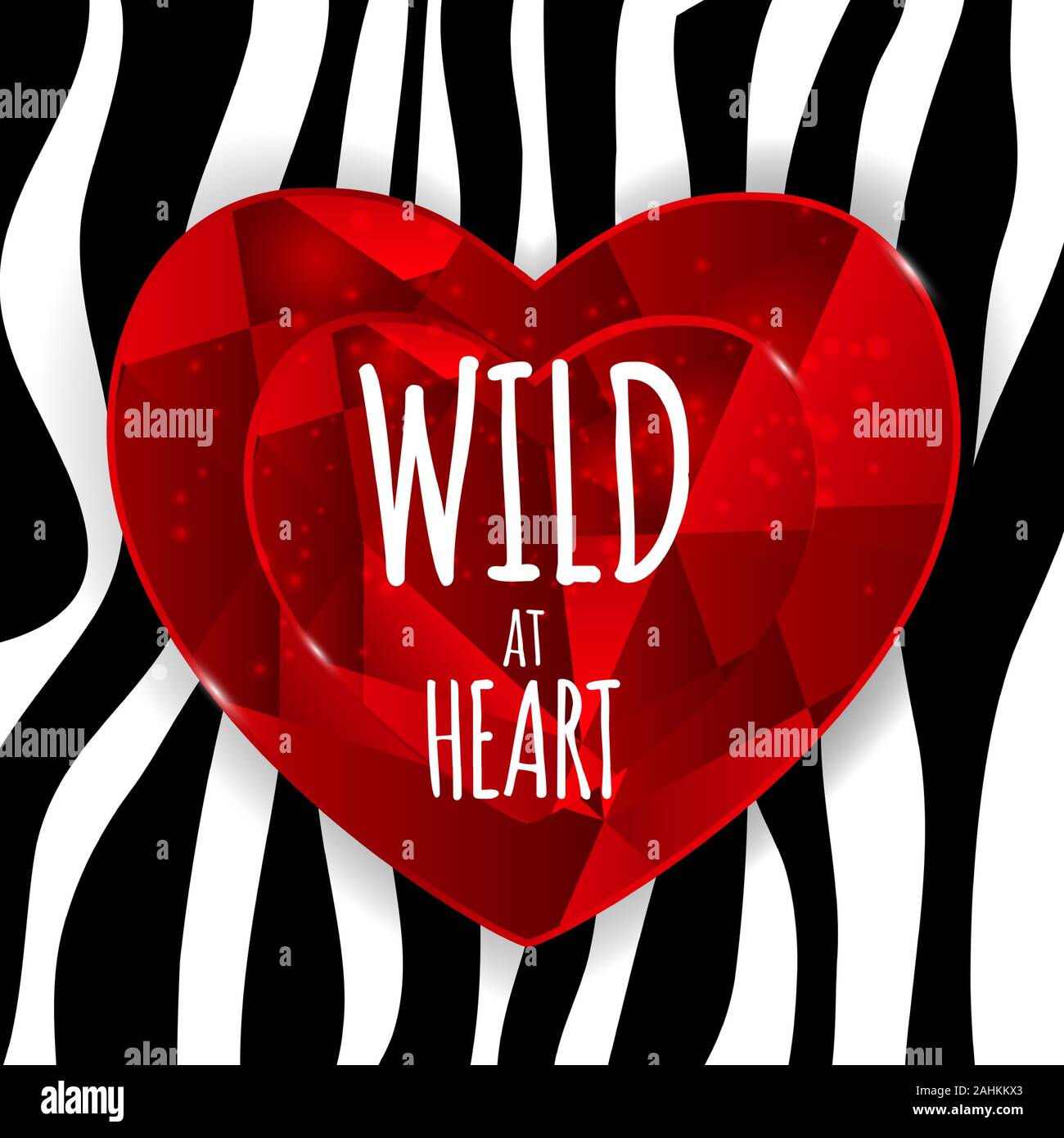 Wild at Heart fond avec motif Peau de Zèbre. Vector Illustratio Illustration de Vecteur