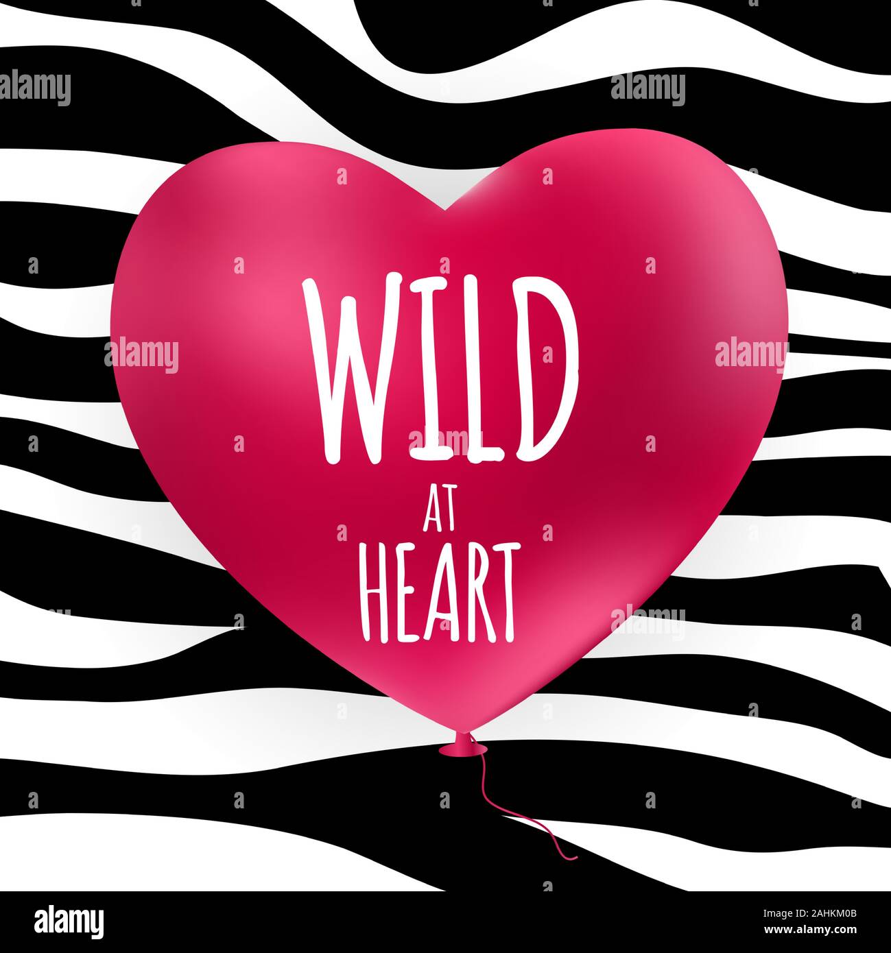 Wild at Heart fond avec motif Peau de Zèbre. Vector Illustratio Illustration de Vecteur