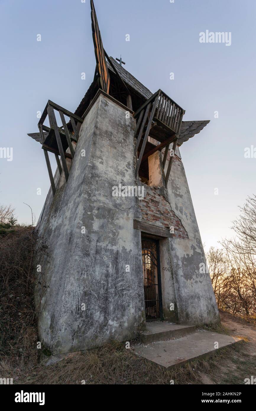 Le Szent Laszlo lookout tower abandonnés dans Simontornya, Hongrie. Banque D'Images