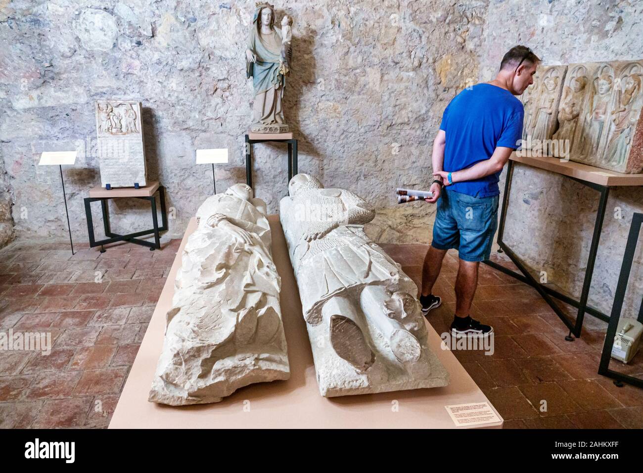 Tarragona Espagne, Latino-hispanique, Catalogne Catalunya, Cathédrale métropolitaine, Basilique Catedral, Eglise catholique, cloître, Musée diocésain, s Banque D'Images