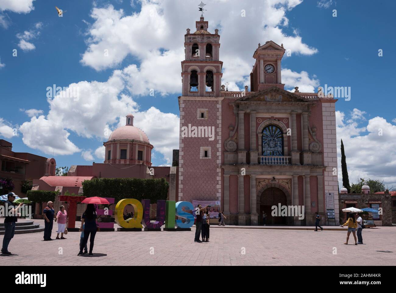 L'État de Querétaro, église de Tequisquiapan Banque D'Images