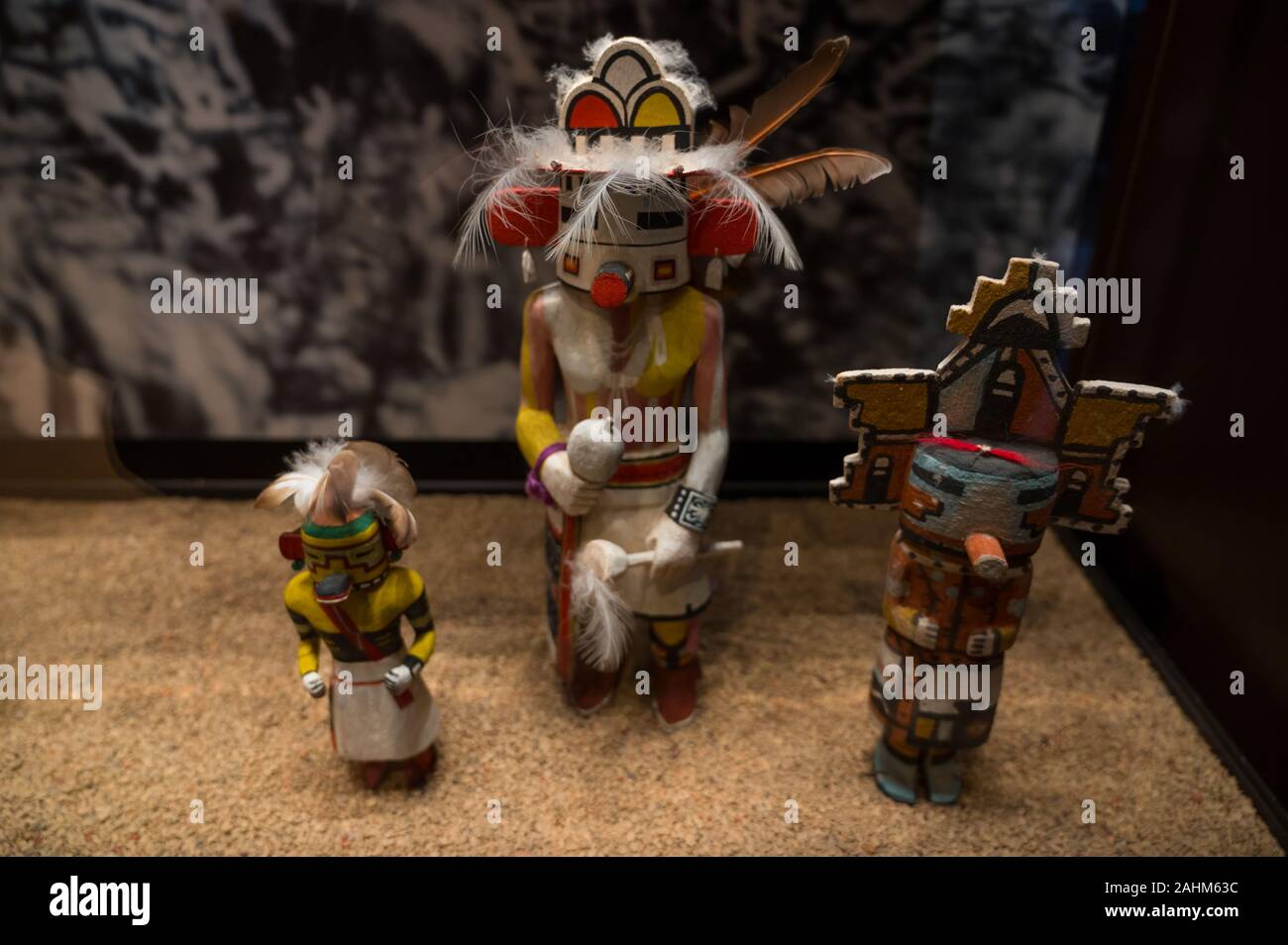 Des poupées kachina Americs natif du Pueblo de personnes Banque D'Images