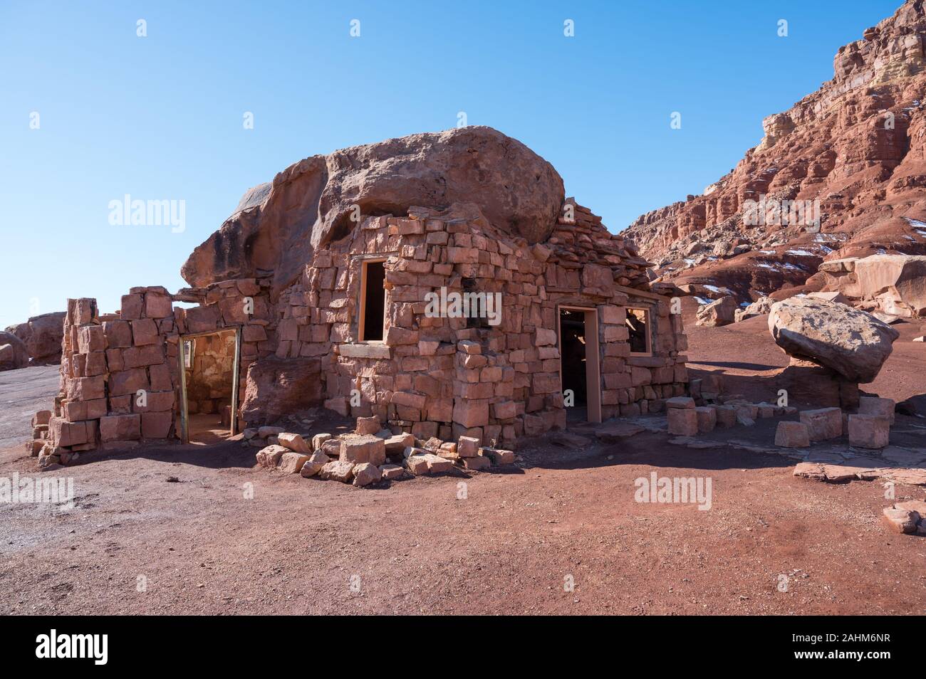 Blanche Russell Rock House en Arizona Banque D'Images