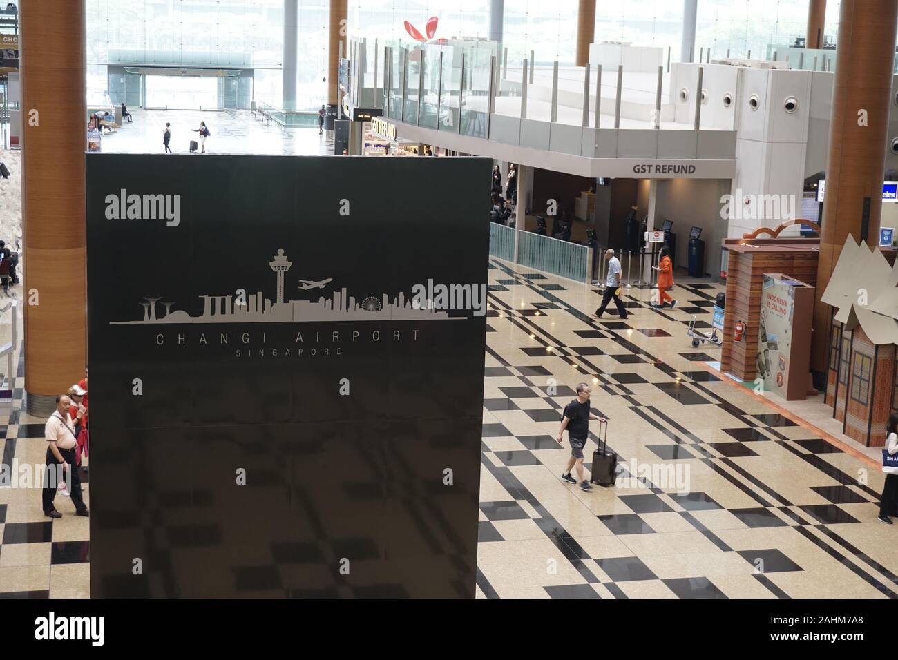 Terminal de l'aéroport de Changi 3. Banque D'Images