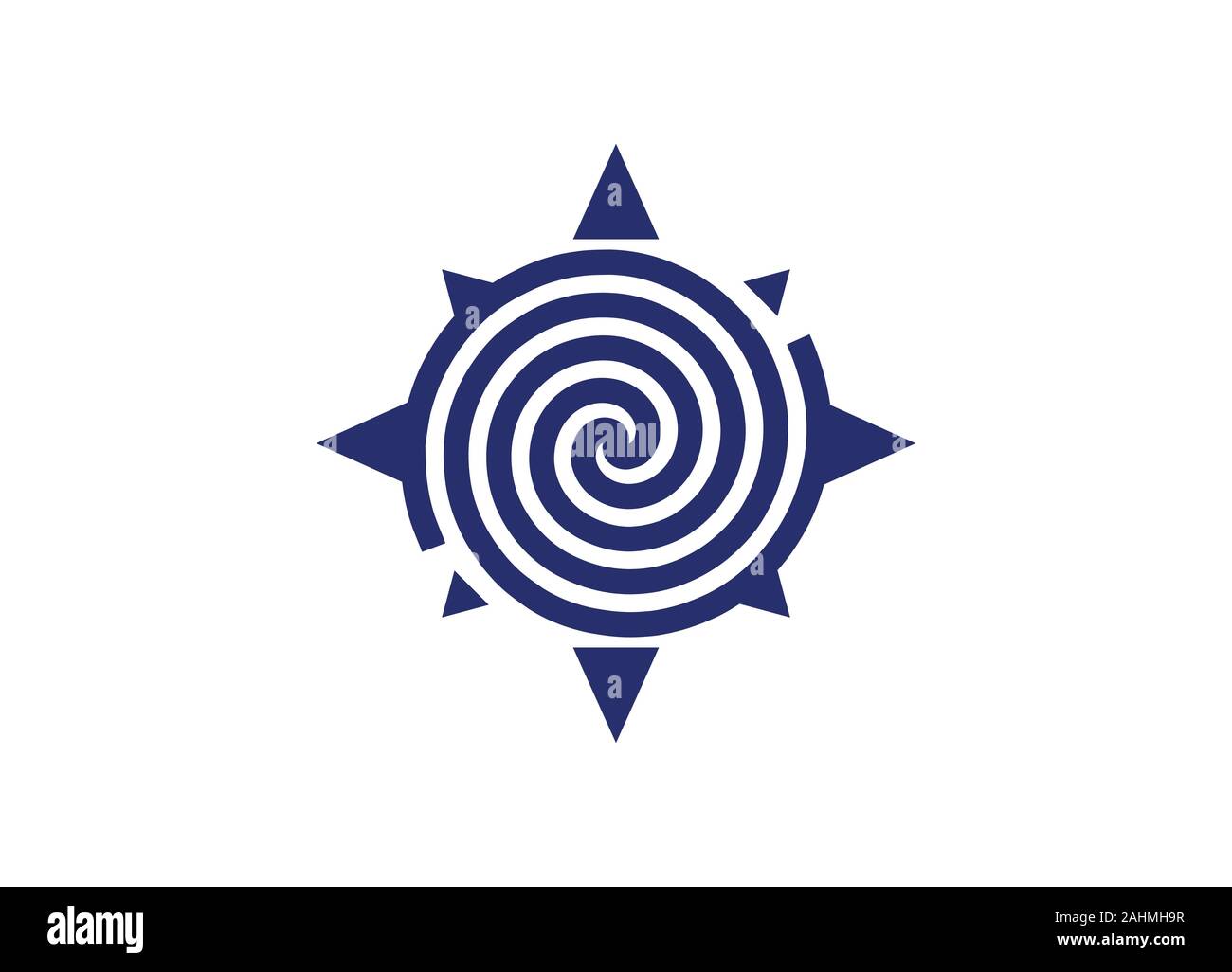 Compass logo Vector Icône. Symbole de la navigation moderne. Modèle de conception de logo Emplacement, Creative Concept Compass Logo Design, Illustration de Vecteur
