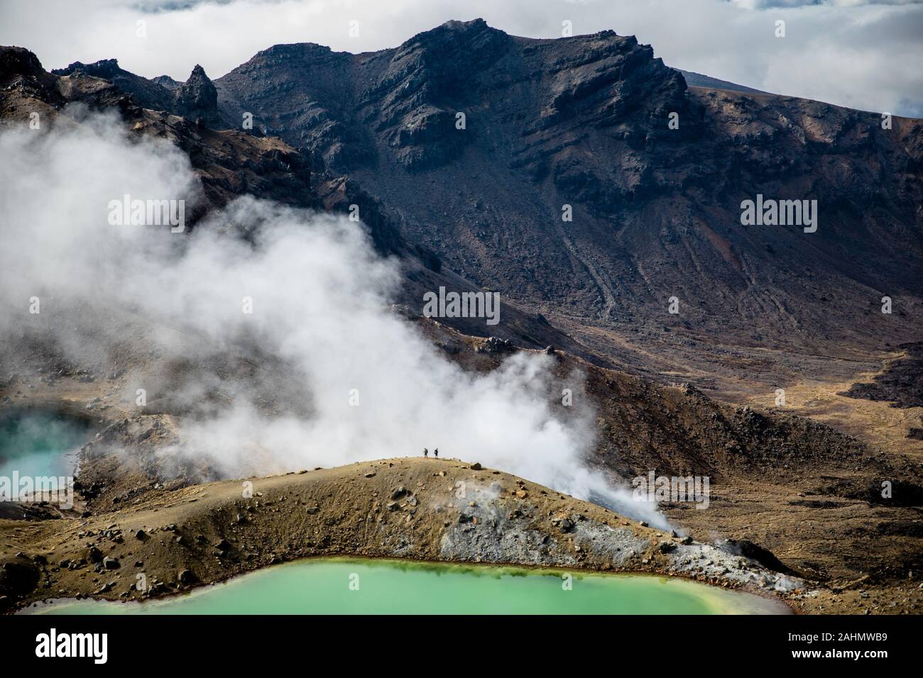 Tongariro Alpine Trail, Nouvelle-Zélande Banque D'Images