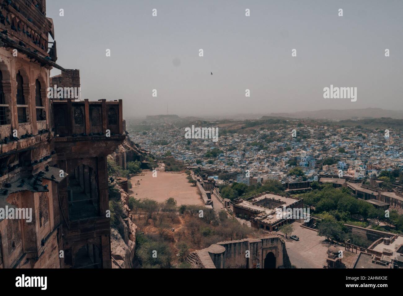 La ville bleue de Jodhpur et le fort Mehrangarh Banque D'Images