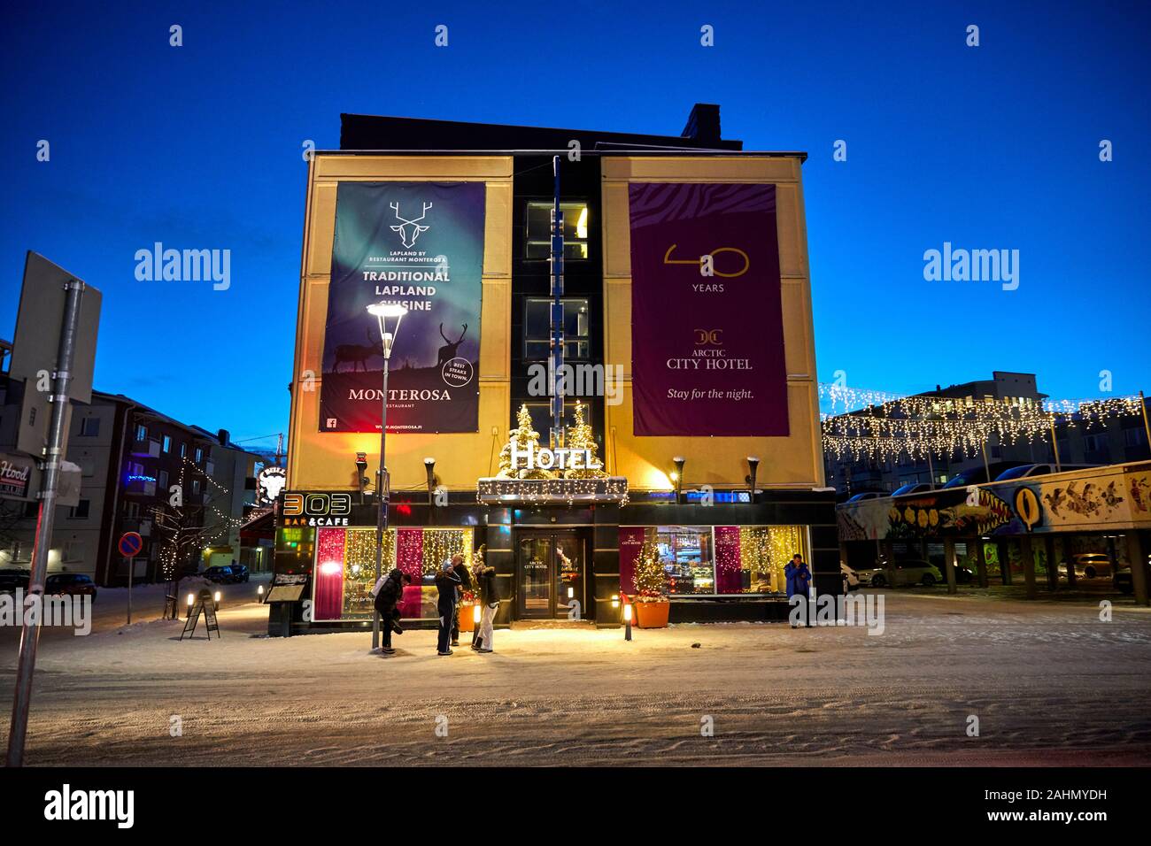 Une ville de Rovaniemi en Finlande En Finlande et dans la région de Laponie Arctic City Hotel Banque D'Images