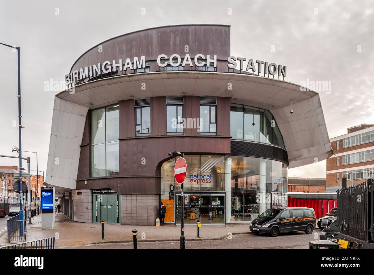 Extérieur De La Gare Routière De Birmingham, Digbeth, Birmingham, West Midlands, Royaume-Uni. Banque D'Images