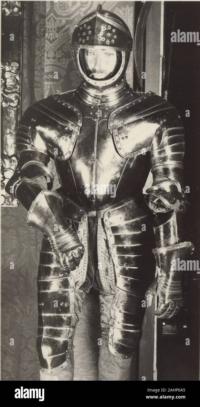 Éléments de l'armure. Three-Quarter 1570-1620. L'Allemagne. Steel Banque D'Images