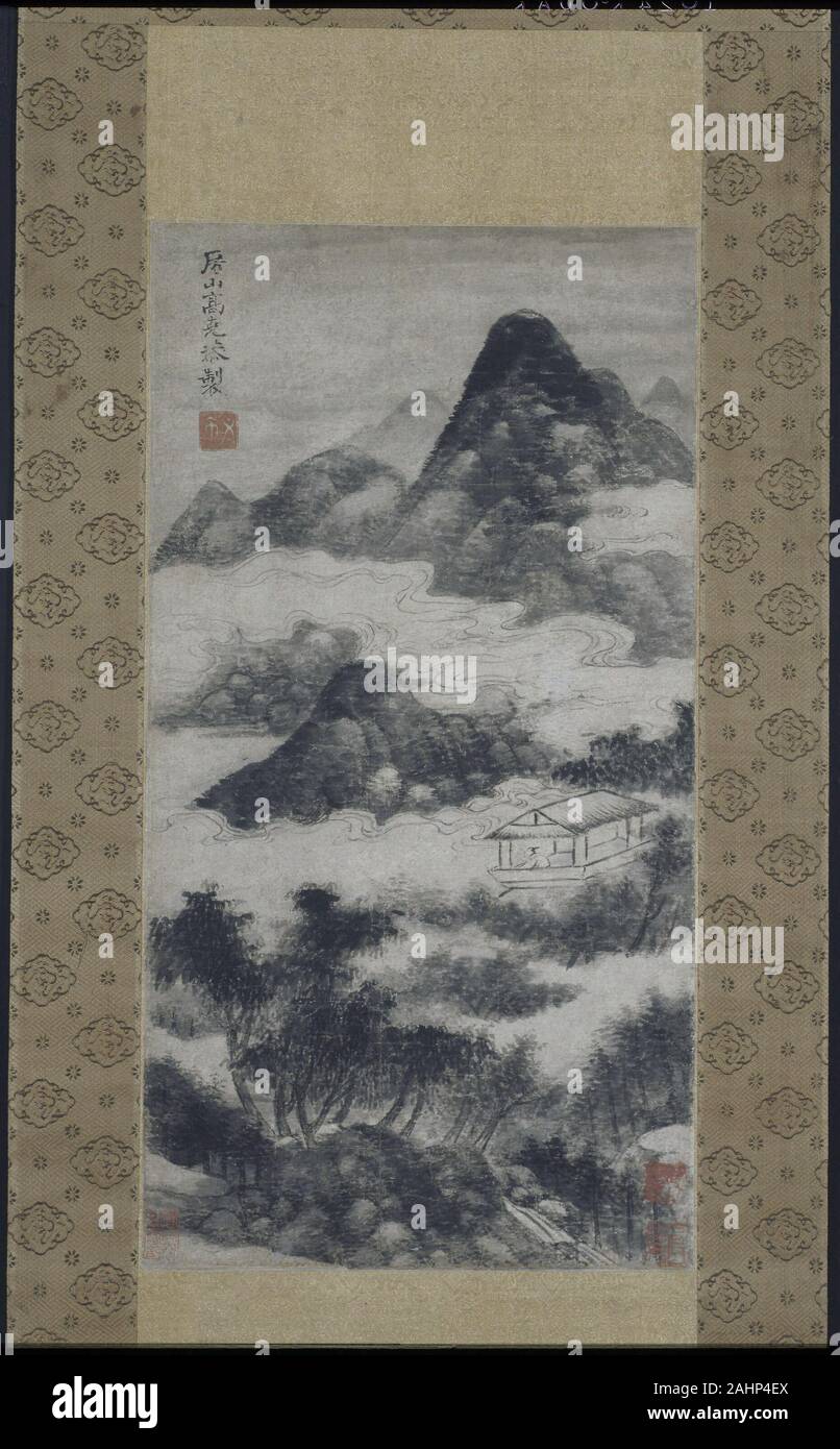 Kekong Gao. Enseignant dans le paysage. 1280-1368. La Chine. Défilement pendaison ; l'encre sur papier Banque D'Images