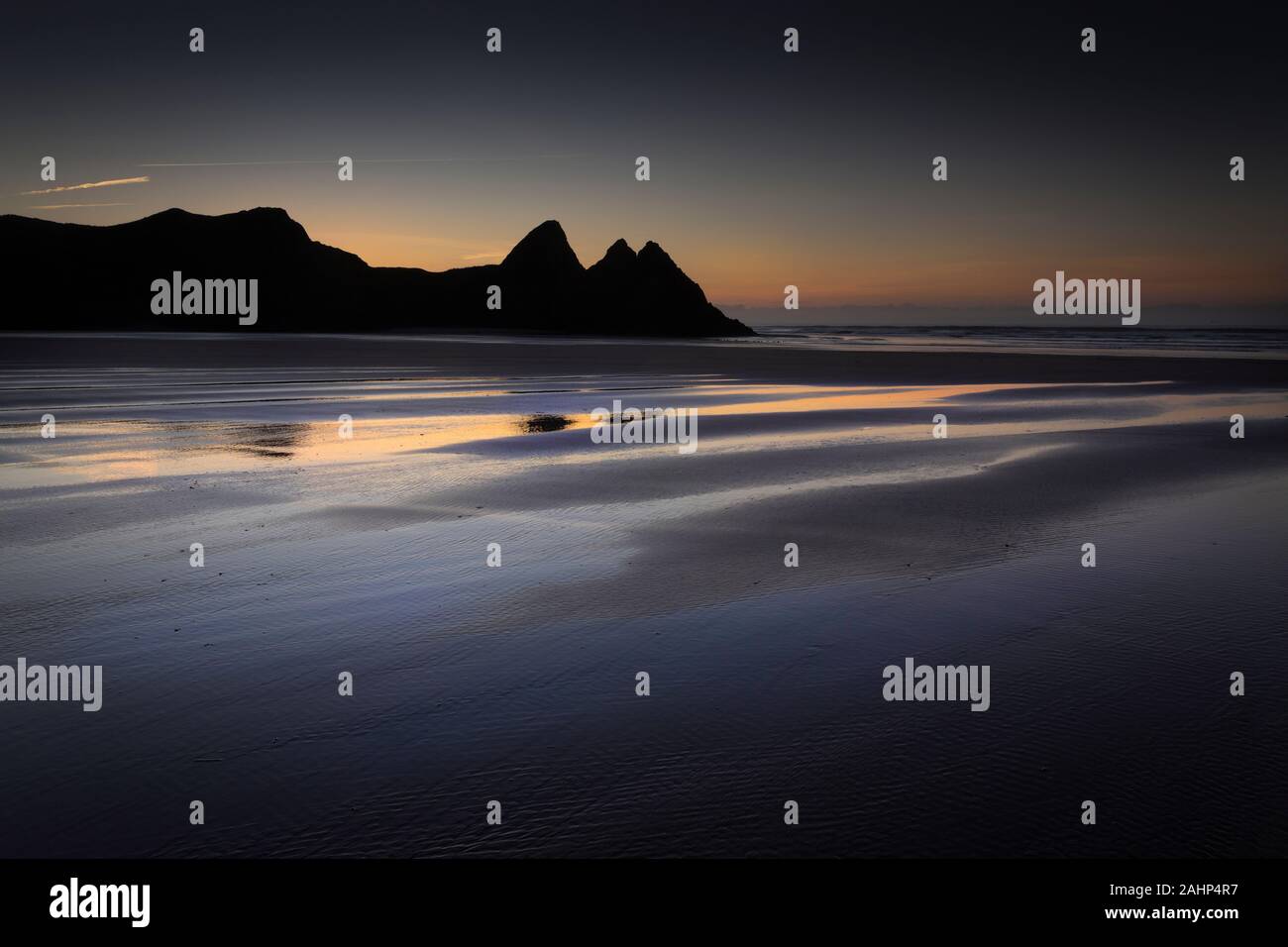 À l'aube, trois falaises Bay Banque D'Images