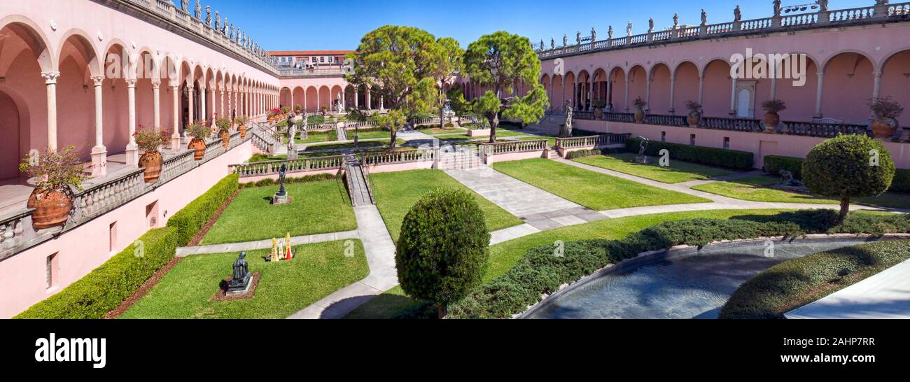 'The Ringling', le musée d'art de l'État de Floride, Sarasota FL USA. Dédié à l'héritage de John et Ringling. Banque D'Images